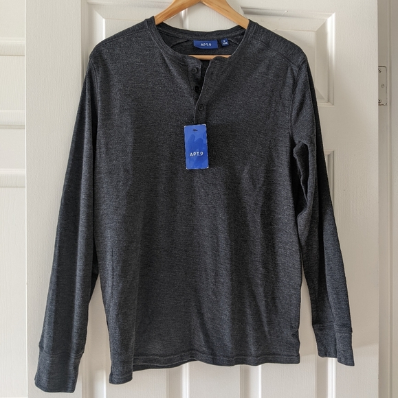 Apt. 9 Shirts Mens Apt 9 Long Sleeve Henley Poshmark